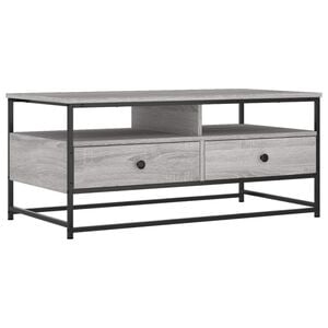 vidaXL sofabord 100x51x45 cm konstrueret tr&aelig; gr&aring; sonoma-eg