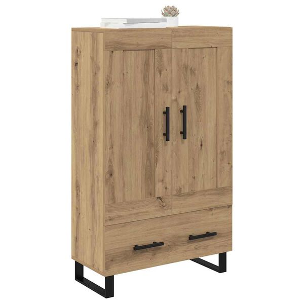 vidaXL Highboard Artisan Egetr&aelig; 69,5 x 31 x 115 cm Konstrueret tr&aelig;