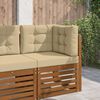 vidaXL Udend&oslash;rs Sofa Pude 3 pcs Beige Polyester