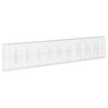 vidaXL gabionkurv med cover 1000x50x200 cm galvaniseret jern