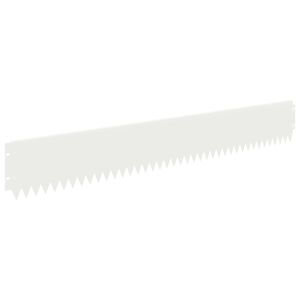 vidaXL Pl&aelig;nekant 30 stk. 103 x 15 cm St&aring;l Hvid