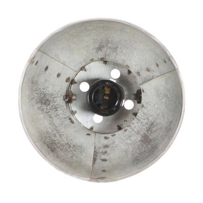vidaXL industriel væglampe 45x25 cm E27 sølvfarvet