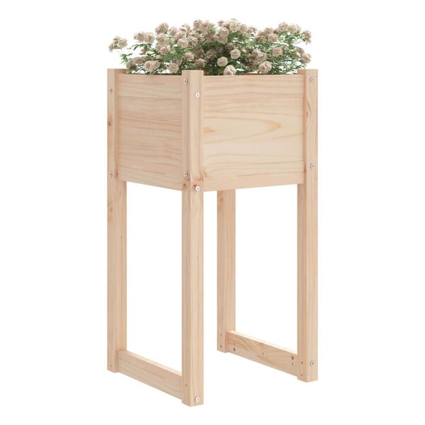 vidaXL plantekasse 40x40x81 cm massivt fyrretræ