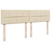 vidaXL kontinentalseng med madras 180x200 cm stof cremefarvet
