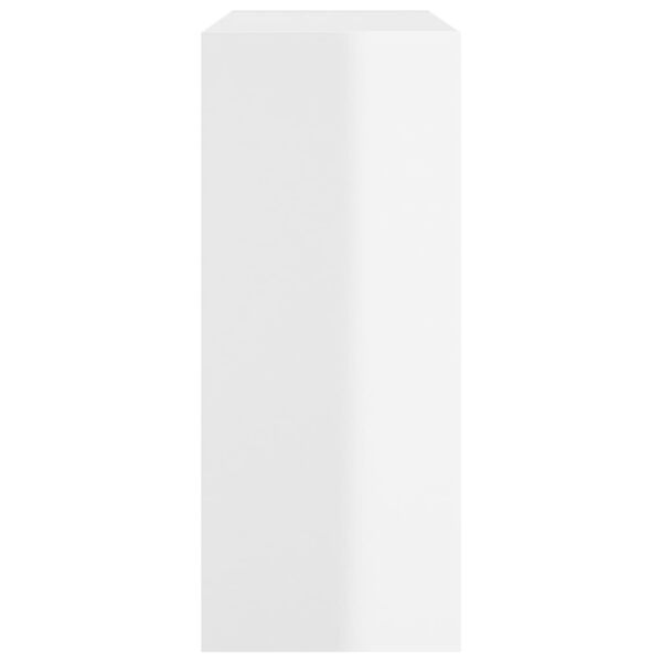 vidaXL bogskab/rumdeler 80x30x72 cm hvid højglans