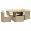 vidaXL sofas&aelig;t til haven 5 dele med hynder polyrattan beige