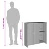 vidaXL Opbevaringsskab med opbevaring Beige 100 x 36 x 102 cm Rattan