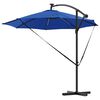 vidaXL Parasol Azurblå 294 x 294 x 248 cm Polyester og Aluminium