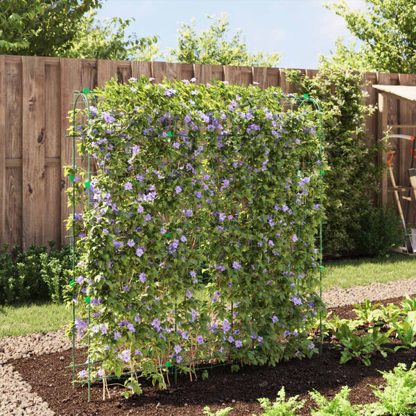 vidaXL espalier til klatreplanter 181x31x182,5 cm U-ramme stål