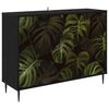 vidaXL Sideboard ELBURG Sort eg 102 x 33 x 76 cm Konstrueret tr&aelig;