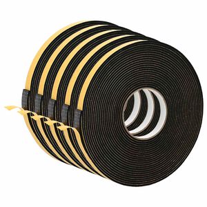 vidaXL Selvkl&aelig;bende skum tape 5 stk. Sort 20mm x 10m CR Skum