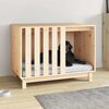 vidaXL hundehus 90x60x67 cm massivt fyrretr&aelig;