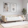 vidaXL daybed med madras 100x200 cm stof cremefarvet