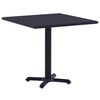 vidaXL havebord 80x80x75 cm sort