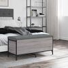 vidaXL opbevaringsb&aelig;nk 102x42x45 cm konstrueret tr&aelig; gr&aring; sonoma-eg