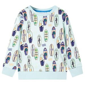 vidaXL Sweatshirt til b&oslash;rn str. 116 bl&aring;meleret