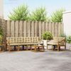 vidaXL Udend&oslash;rs sofagruppe med pude 7 pcs Naturlig og Beige