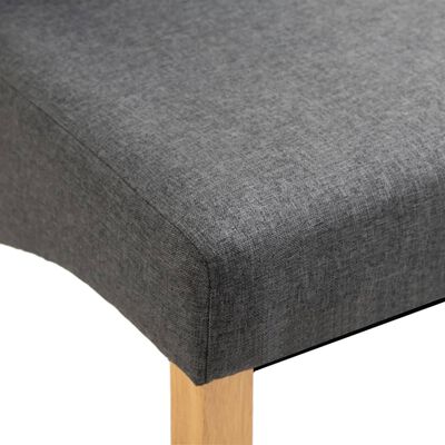 vidaXL spisebordsstole 4 stk. stof grå