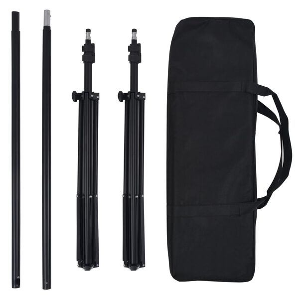 vidaXL fotostudies&aelig;t med lampes&aelig;t + fotobord og reflektor