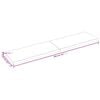 vidaXL bordplade 200x50x(2-4) cm naturlig kant behandlet træ mørkebrun