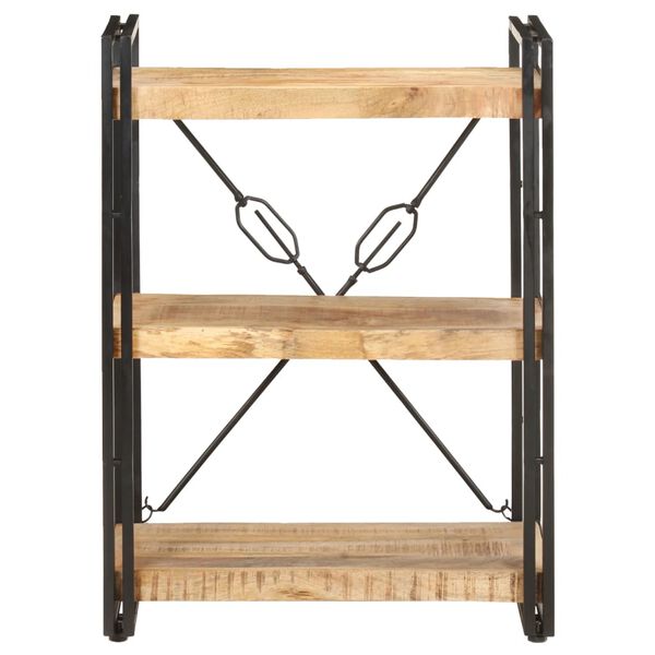vidaXL bogreol m. 3 hylder 60x30x80 cm massivt mangotræ