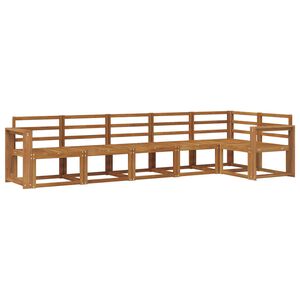 vidaXL Udend&oslash;rs sofagruppe 6 pcs Naturfarvet Massivt Akacietr&aelig;