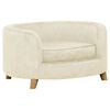 vidaXL hundesofa 69x49x40 cm plys cremefarvet