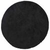 vidaXL shaggy gulvt&aelig;ppe NAVARRA 120x120 cm h&oslash;je luv polyester sort
