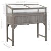 vidaXL h&aelig;vet plantekasse med drivhus 120 x 54 x 120 cm grantr&aelig;