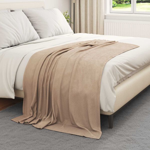 vidaXL Kastet&aelig;pper 24 pcs Camel 170 x 130 cm Fleece