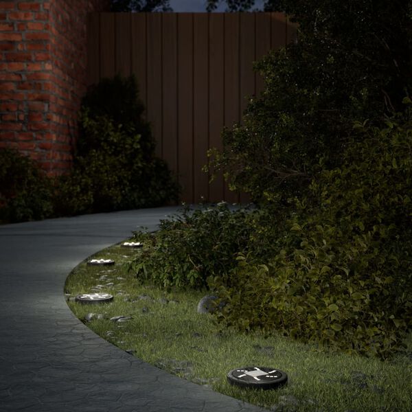 vidaXL solcellelamper med jordspyd 4 stk. varmt hvidt lys