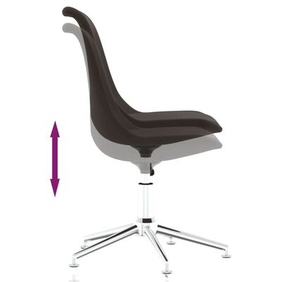 vidaXL drejelige spisebordsstole 2 stk. stof mørkebrun
