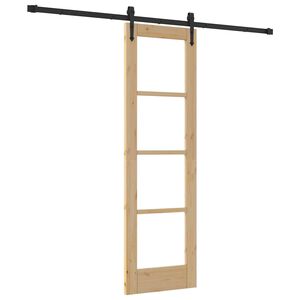 vidaXL Skyded&oslash;r ORKDAL Naturfarvet 61 x 198,5 cm