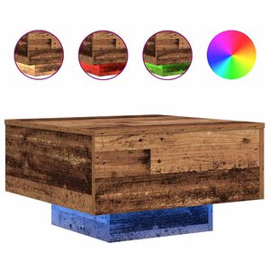 vidaXL Gammelt tr&aelig; 55 x 55 x 31 cm Konstrueret tr&aelig;