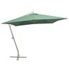 vidaXL h&aelig;ngeparasol 300x300 cm aluminiumsstang gr&oslash;n