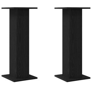 vidaXL H&oslash;jtaler Stativer 2 pcs Sort eg 30 x 30 x 80 cm Konstrueret tr&aelig;