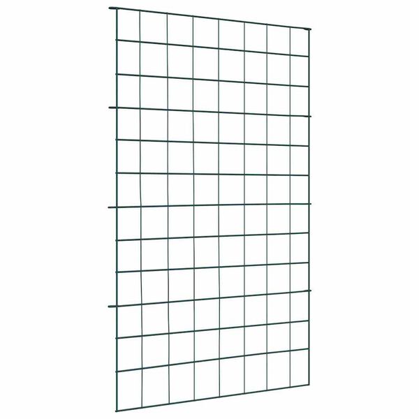vidaXL Damhegnsæt 8 pcs Grøn 50 x 80 cm Stål