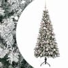 vidaXL Kunstigt juletr&aelig; med julekugle 120 cm 150 LED'er Varm hvid