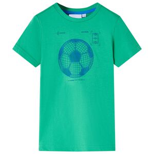 vidaXL T-shirt til b&oslash;rn str. 104 gr&oslash;n