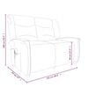 vidaXL 2-personers massagestol stof cremefarvet