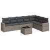 vidaXL sofas&aelig;t til haven 8 dele med hynder polyrattan gr&aring;