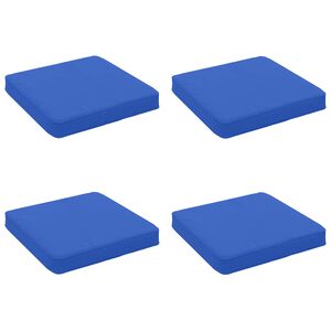 vidaXL 4-Stykke S&aelig;depuder VUGHT 4 pcs 100% polyester Kongelig bl&aring;