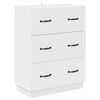 vidaXL Skuffeskab Hvid 66 x 34,5 x 87 cm Konstrueret tr&aelig;