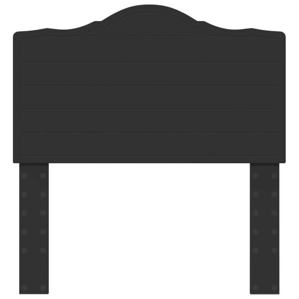 vidaXL Hovedg&aelig;rde Sort eg 75 cm Konstrueret tr&aelig;