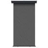 vidaXL Balkon Sidesk&aelig;rm 160 x 250 cm 100% polyester jern st&aring;l Antracit