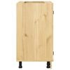 vidaXL Kabinet SKI HonningBrun 60 x 46 x 81,5 cm Massiv fyrretr&aelig;