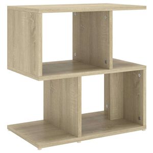 vidaXL sengebord 50x30x51,5 cm konstrueret tr&aelig; sonoma-eg