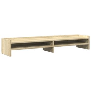 vidaXL skærmstander 100x24x16 cm konstrueret træ sonoma-eg