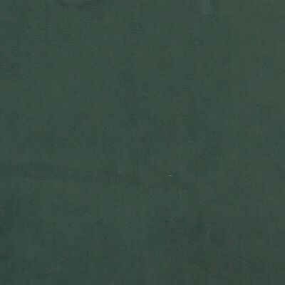 vidaXL sengegavl med kanter 83x16x78/88 cm fløjl mørkegrøn