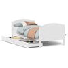 vidaXL sengeramme uden madras 90x200 cm massivt fyrretr&aelig; hvid